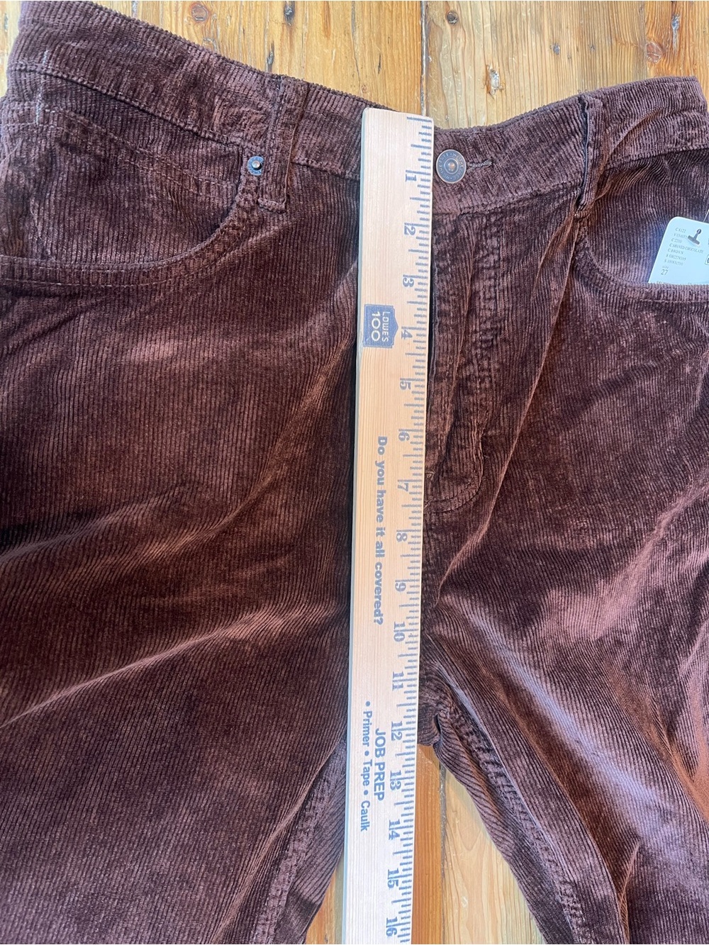 Free People Women's Deep Trance Corduroy Jeans in Shaved Chocolate - Picture 6 of 6